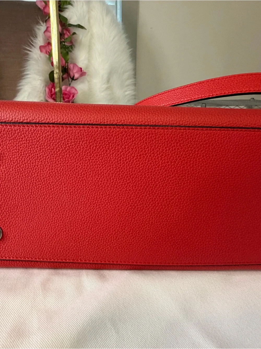 Louis Vuitton City Steamer PM Red Taurillon Leather Tote Bag Entrupy & eBay COA
